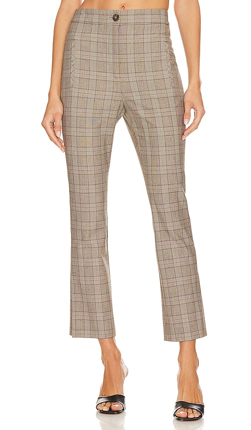 Veronica Beard Arte Pant in Brown Multi