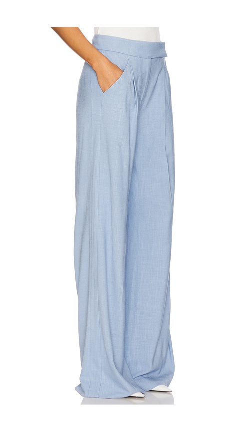 Veronica Beard Marbeau Wide-leg Pants In 蓝知更鸟色