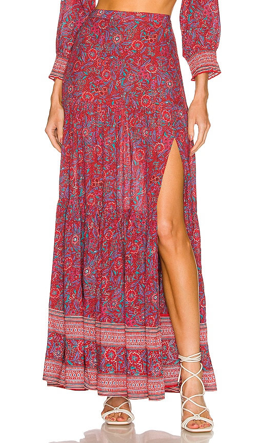 Veronica Beard Serence Skirt in Spicy Red Multi | REVOLVE