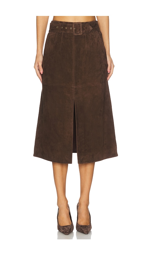 Alexie Skirt in Brown. - size 10 (also in 4, 6, 8) - Veronica Beard - Modalova