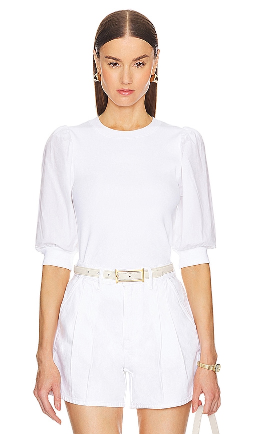 NEW veronica beard, puff-sleeve blouse, shops white