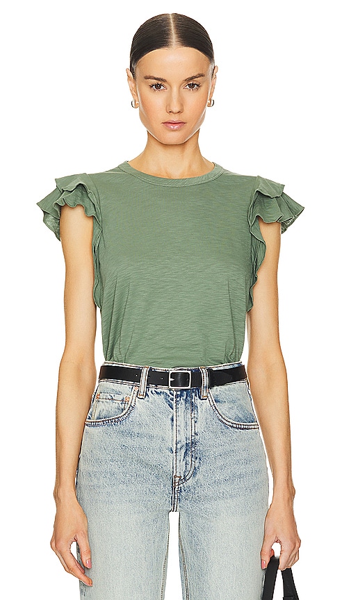Veronica Beard Akeela Tee in Sage