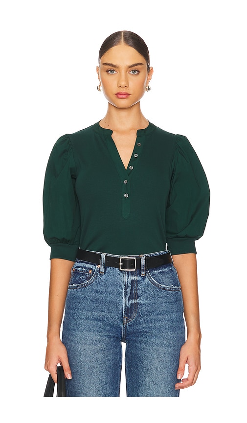 Shop Veronica Beard Coralee Top In Green