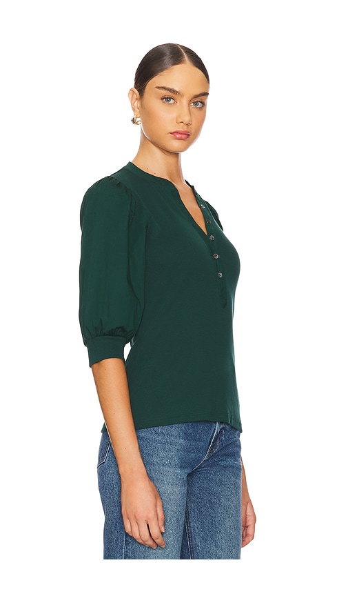 Shop Veronica Beard Coralee Top In Green