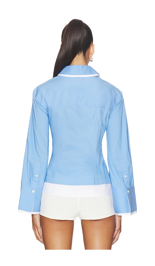  Veronica Beard Hemd Bonnie In Blue. Größe 2. Also In 4, 6. 