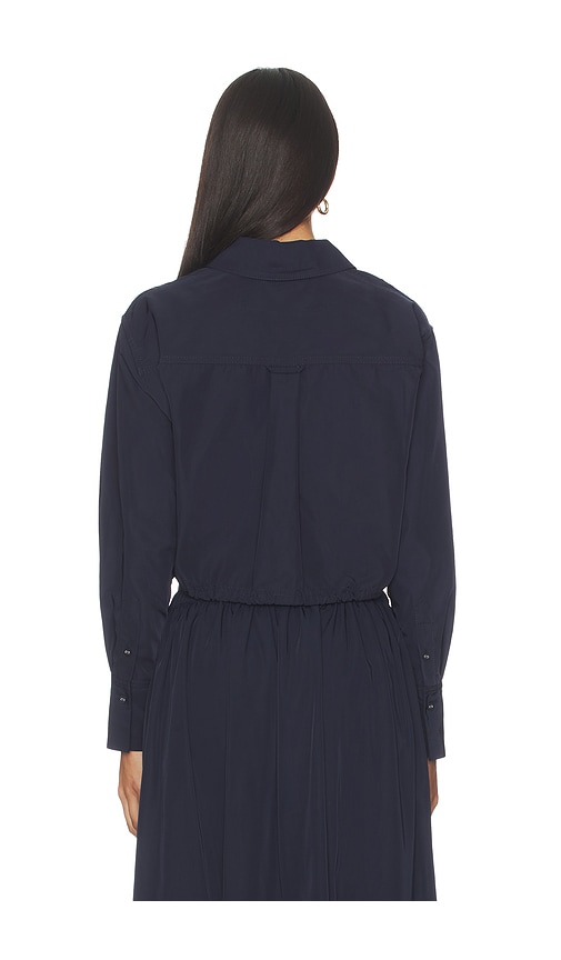  Veronica Beard Hemd Wilfred In Navy. Größe 0. Also In 6. 