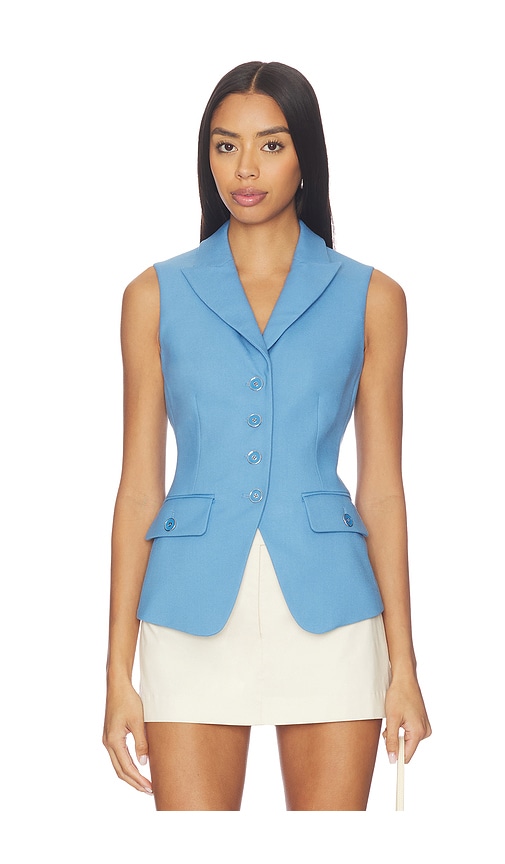Veronica Beard GILET BENNY en Blue Taille 6 Also en 4 498 €