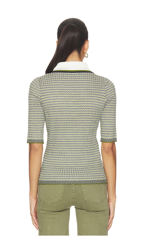  Veronica Beard Oberteil Soza Polo In Green. Größe Xs. Also In S, M, L. 