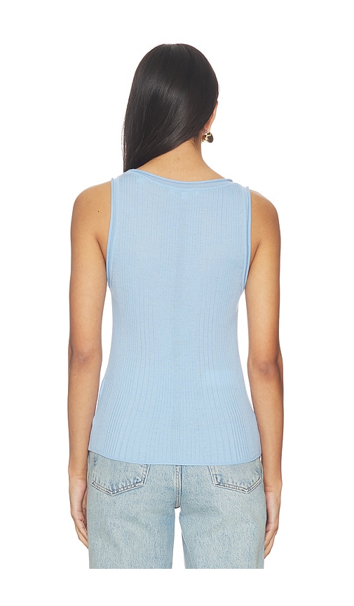  Veronica Beard Oberteil Birke Knit Tank In Baby Blue. Größe S. Also In M. 
