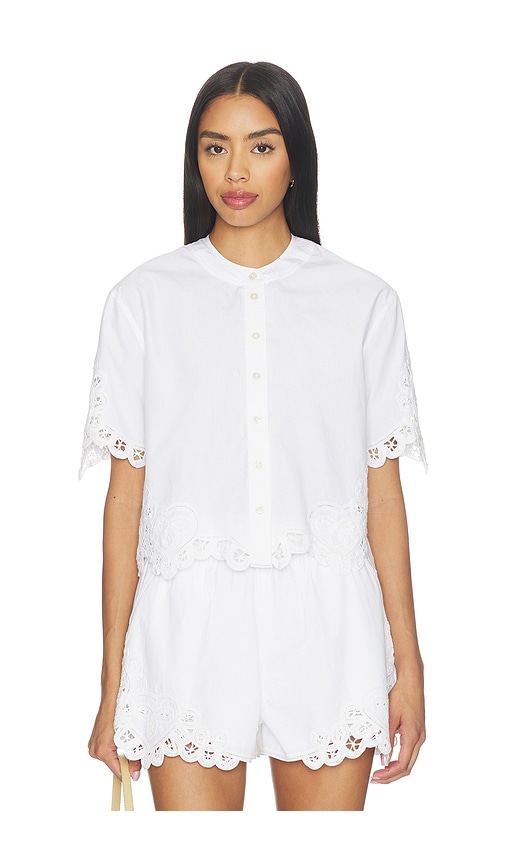 Veronica Beard Aleck Shirt In White