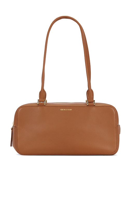Boxy Shoulder Bag in Brown.