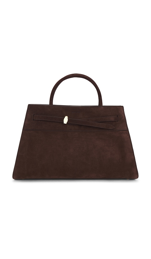Veronica Beard Large Suede Dash Bag In Brown