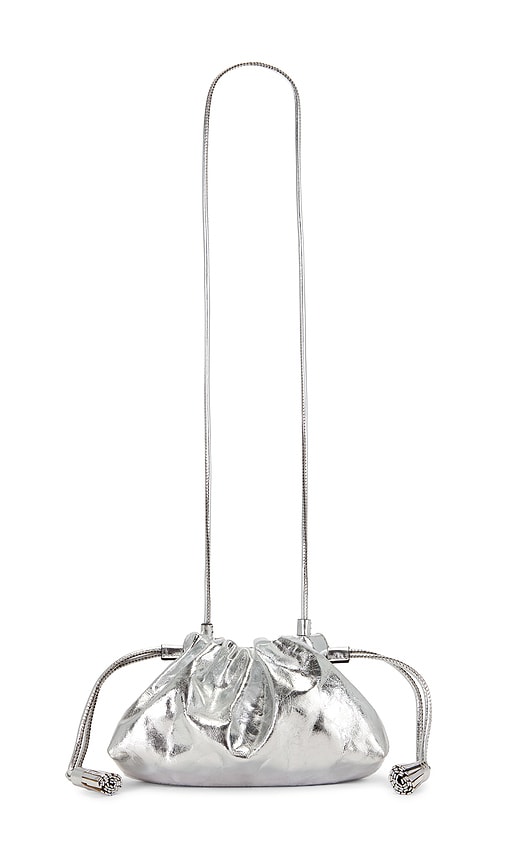 Veronica Beard Small Metallic Bag in Silver