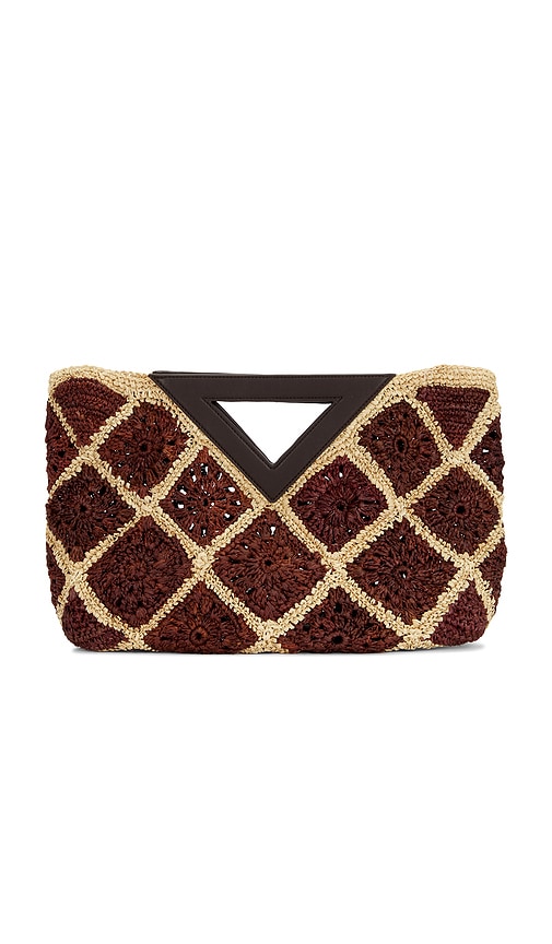 Veronica Beard Crochet Raffia Vesper Bag