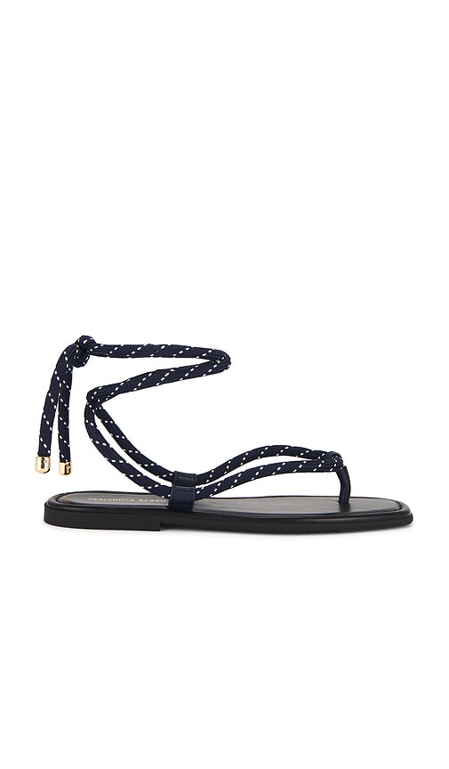Carmina Cord Sandal in Navy. - size 10 (also in 5, 6, 7, 8, 9) - Veronica Beard - Modalova