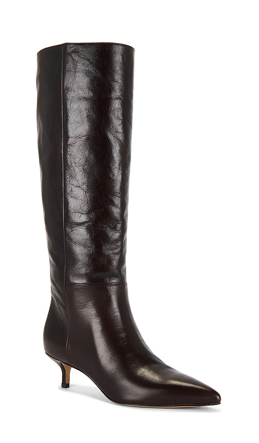 Veronica Beard Lisa 45 Tall Shaft Boot In Black