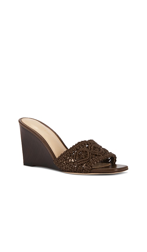 Veronica Beard Ellen Macrame Sandal In Brown