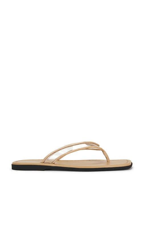 Veronica Beard Clea Piping Sandal in Beige. - size 6 (also in 7, 8, 9)