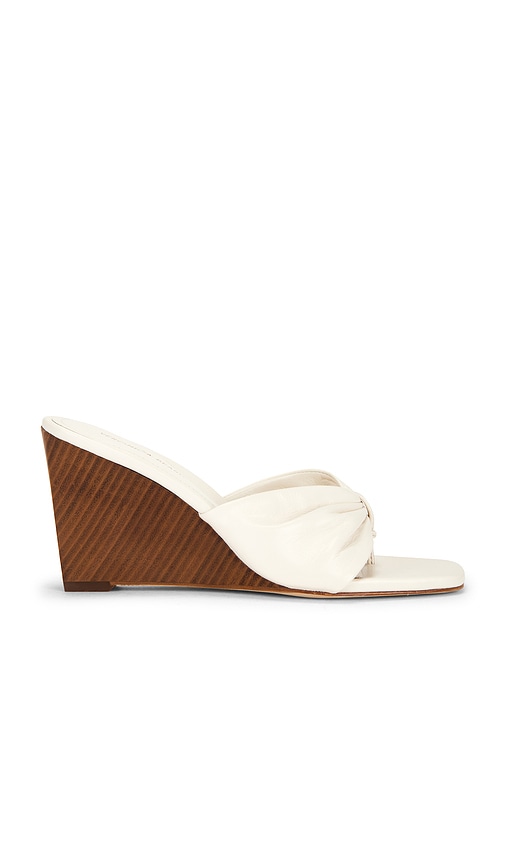 Veronica Beard Tullia Wedge Sandal In White