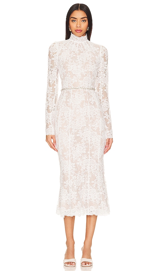 The Betty Dress in White Chantilly Lace – V. Chapman