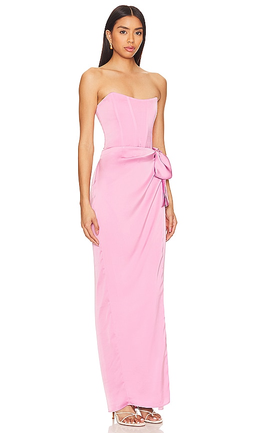 Shop V. Chapman June Gown In Mauve Mist