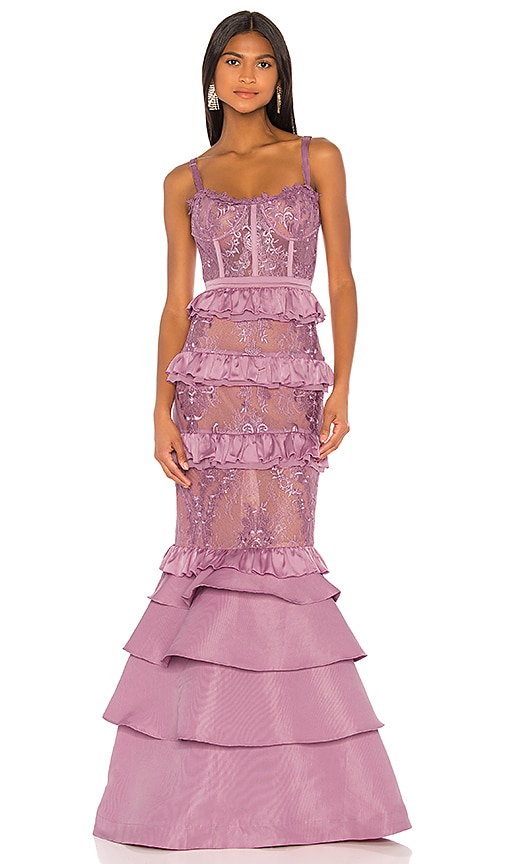 revolve lilac dress