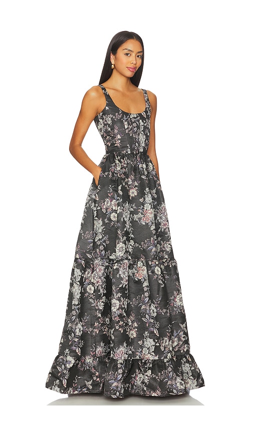 V. Chapman Avery Gown In Black