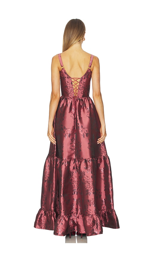  V. Chapman Abendkleid Avery In Burgundy. Größe 4. Also In 0, 2, 6, 8. 