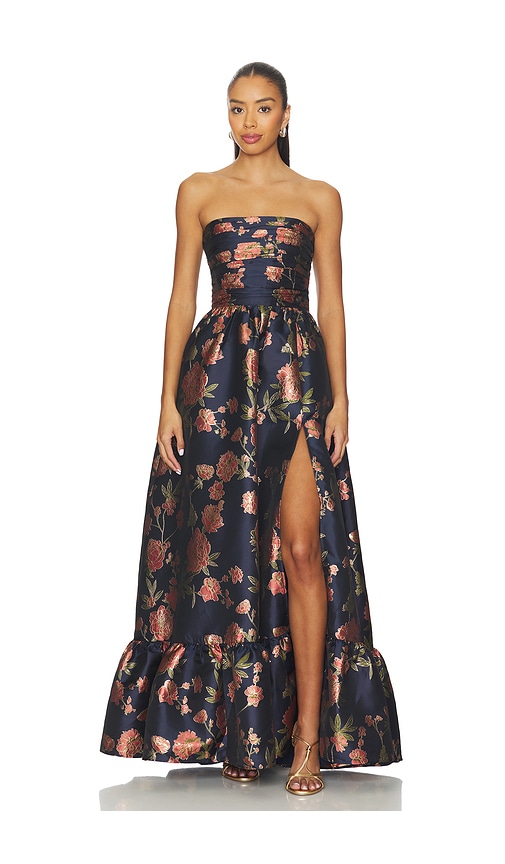 V. Chapman Regina Gown In Brown