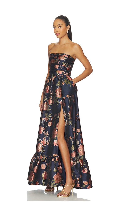 V. Chapman Regina Gown In Brown