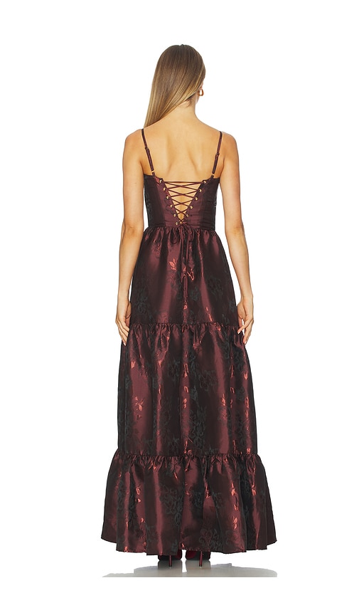  V. Chapman Abendkleid Lucetta In Brown. Größe 4. Also In 0, 2, 12. 