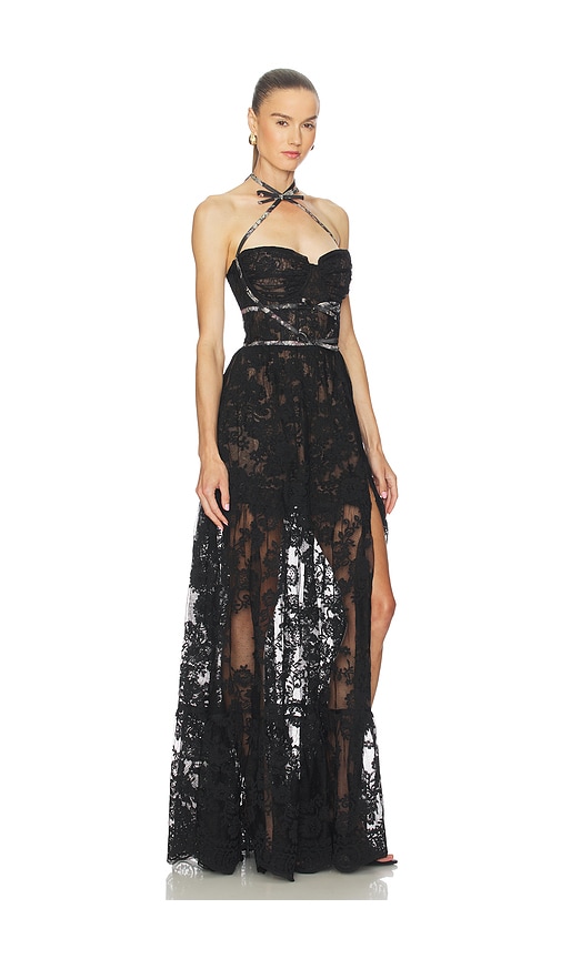 V. Chapman Eloise Gown In Black