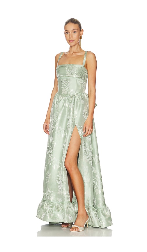  V. Chapman Kleid Ava In Sage. Größe 4. Also In 2. 
