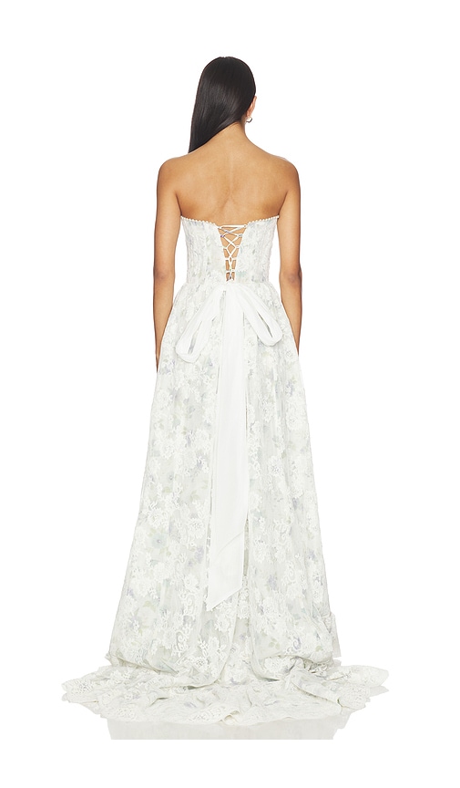  V. Chapman Kleid Cambree In White,baby Blue. Größe 4. Also In 2, 12. 