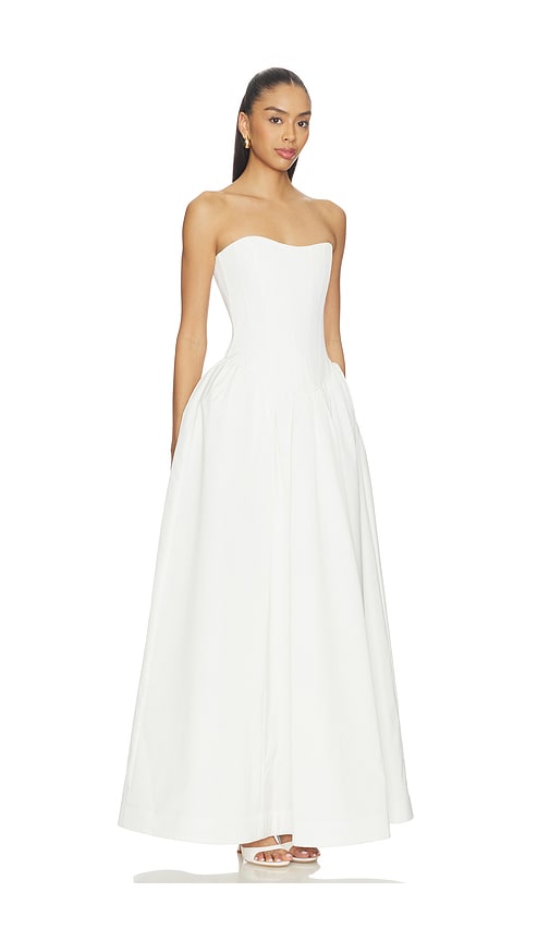  V. Chapman Kleid Clara In White. Größe 4. Also In 0, 8, 10, 12. 