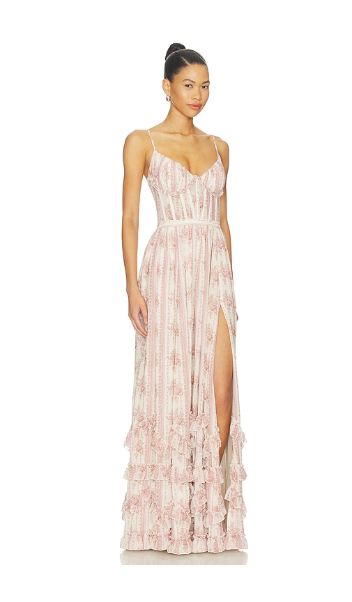  V. Chapman Maxikleid Carmen In Pink. Größe 4. Also In 0, 2, 6, 8, 10, 12. 