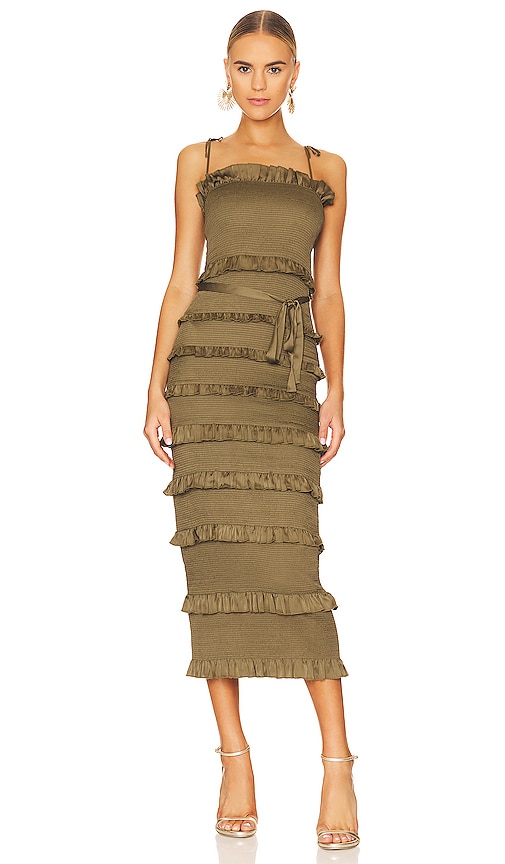 V. Chapman Lily Dress In Olive