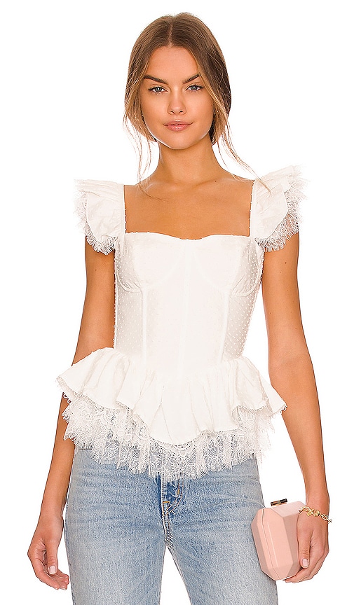 retrofete Mckenna Top in White