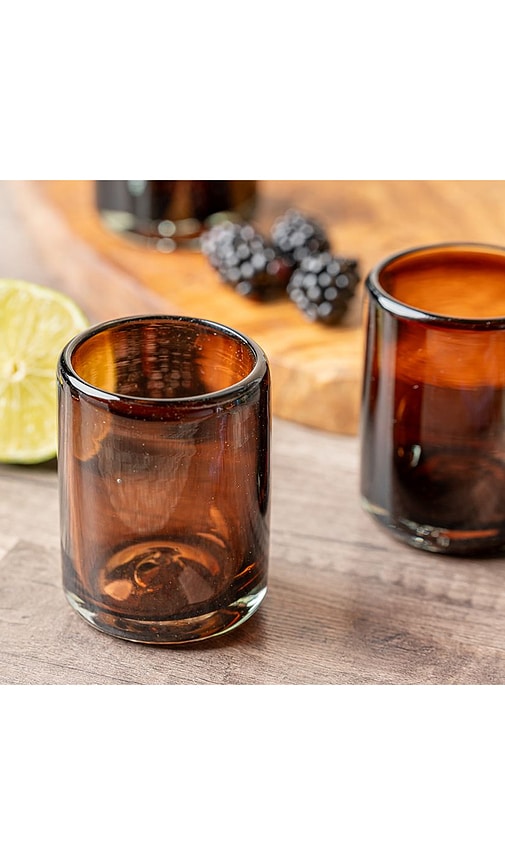  Verve Culture Shotgläser In Tamarind (4er-set) Set Of 4 Tamarind Shot Glasses In Brown. 