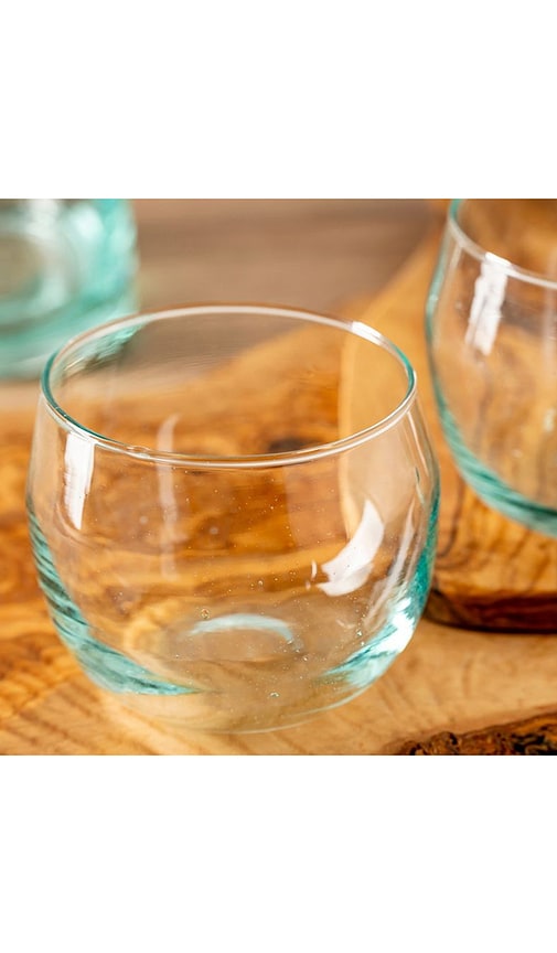  Verve Culture Weinbecher Set Of 4 Stemless Wine Goblets In White. 