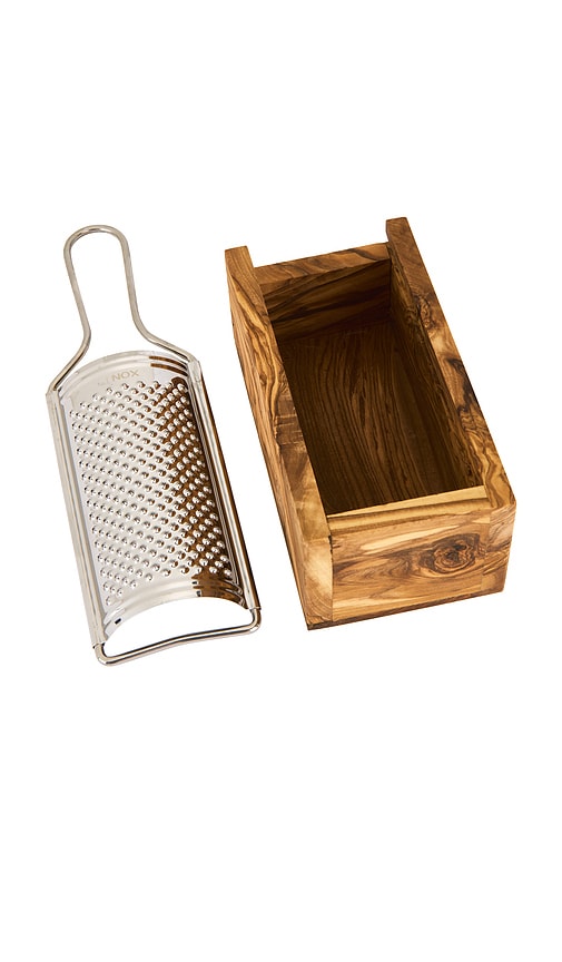 Verve Culture Olivewood Parmesan Cheese Box Grater In Brown