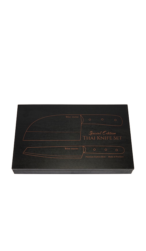  Verve Culture Messerset Special Edition Thai Knife Set In Black,silver. 