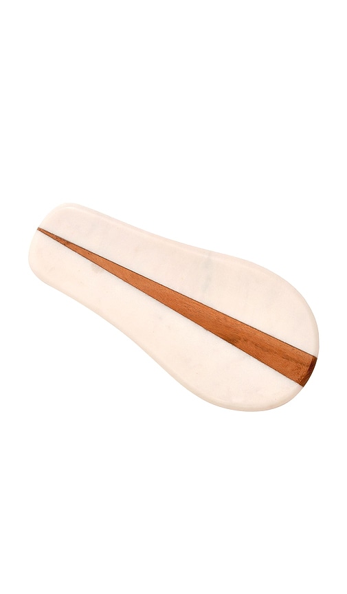 Verve Culture Marble Spoon Rest in Neutral.