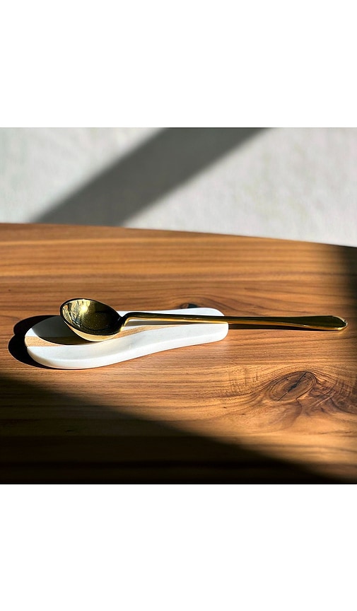  Verve Culture Marble Spoon Rest In Neutral. 