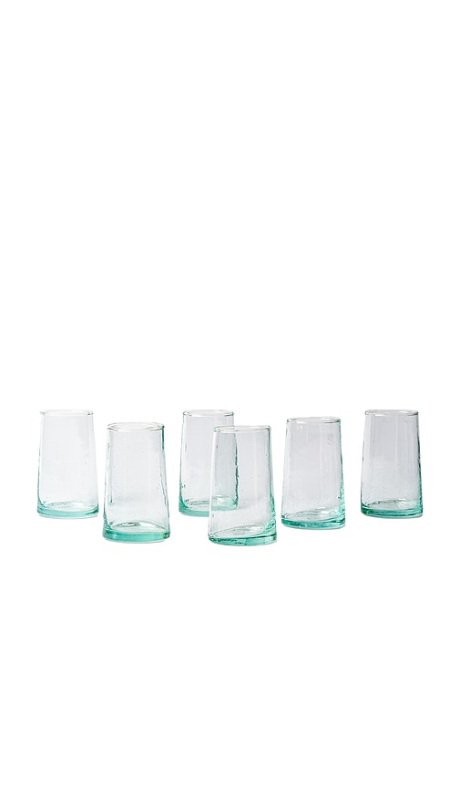 Verve Culture Tall Moroccan Cone Glassware Set Of 6