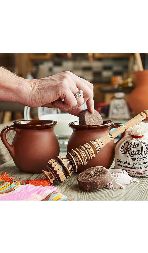  Verve Culture Geschenkset Für Heisse Schokolade Mit Tassen Hot Chocolate Gift Set With Mugs In Brown. 