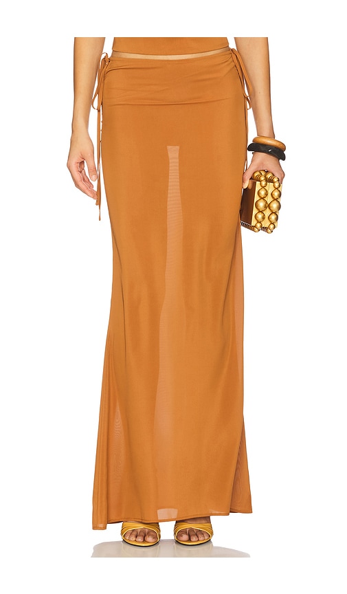 Evvy Tide Skirt in Tan. - size XS (also in L, M, S)