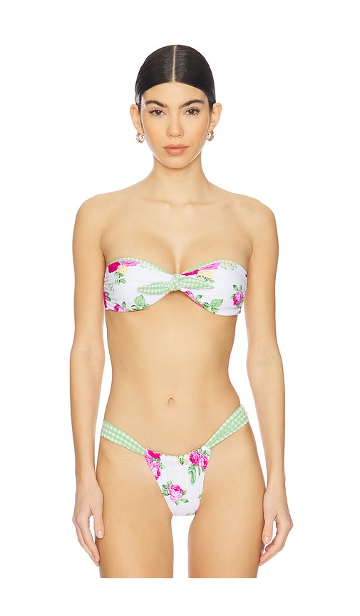 Bindi Reversible Bikini Top in Green,White. - size L (also in M, S, XL, XS) - VDM - Modalova
