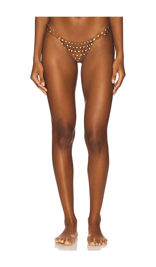 Livi Reversible Bikini Bottom in Brown. - size S (also in L, M, XS)