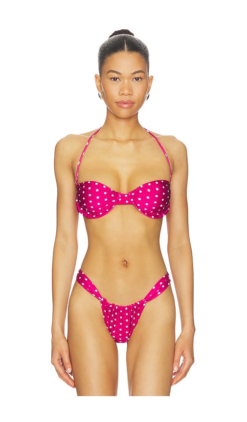 Polly Bikini Top by VDM in Berry